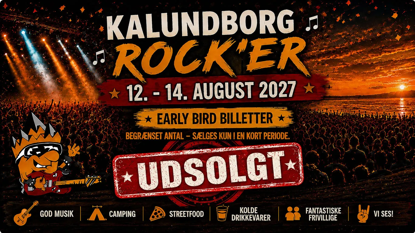 Kalundborg Rock'er - Early Bird billetter - Udsolgt