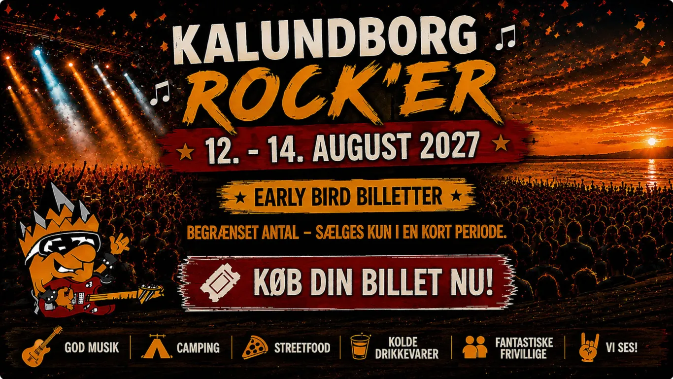 Kalundborg Rock'er - Early Bird billetter